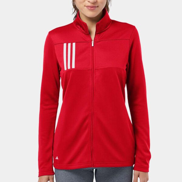 Women's 3-Stripes Double Knit Full-Zip Thumbnail